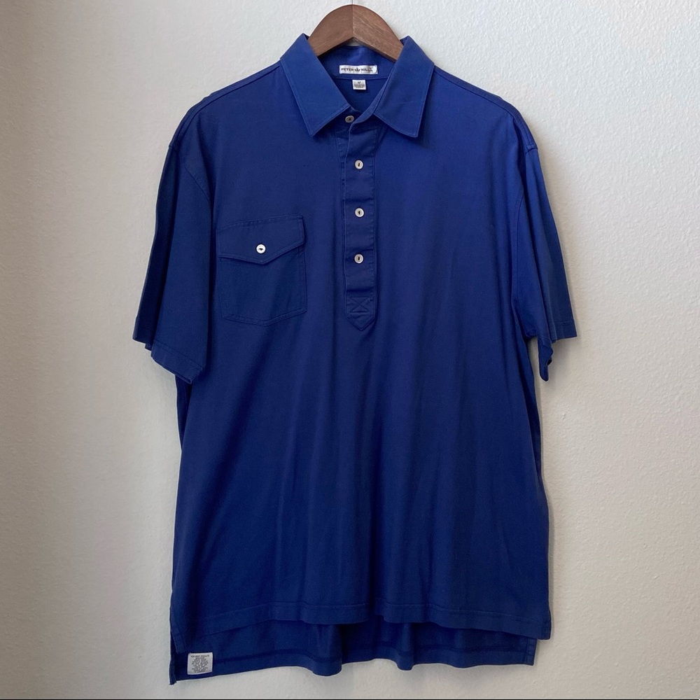 LIKE 🆕 Peter Millar Casual Polo - Deep Royal Blue